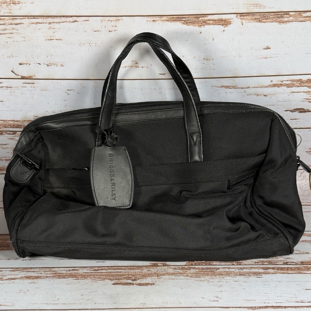 Briggs & Riley Baseline Large Travel Satchel Duffel Bag BLK Ballistic Nylon 20"